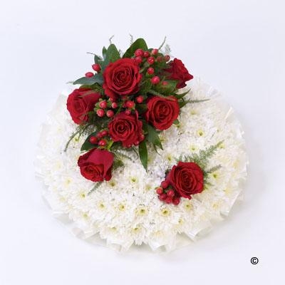 Red and White Posy pad *