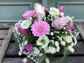 Pink and White Posy