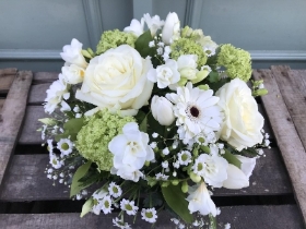 Green and White Posy